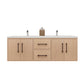 Arezzo 60" Solid Wood Double Sink Floating Bathroom Vanity