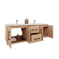 Arezzo 60" Solid Wood Double Sink Floating Bathroom Vanity