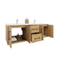 Arezzo 60" Solid Wood Double Sink Floating Bathroom Vanity