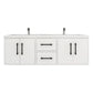 Arezzo 60" Solid Wood Double Sink Floating Bathroom Vanity