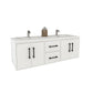 Arezzo 60" Solid Wood Double Sink Floating Bathroom Vanity