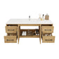 Arezzo 60" Solid Wood Floating Bathroom Vanity