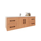 Arezzo 60" Solid Wood Floating Bathroom Vanity