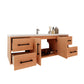 Arezzo 60" Solid Wood Floating Bathroom Vanity