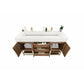 Boreal 60“ Double Sink Freestanding Bathroom Vanity