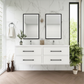 Arezzo 60" Solid Wood Double Sink Floating Bathroom Vanity (4 Drawers)