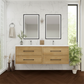 Arezzo 60" Solid Wood Double Sink Floating Bathroom Vanity (4 Drawers)