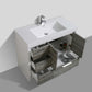 Lucia 42" Classic Freestanding Bathroom Vanity (Left Drawers)