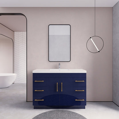 Aqua 48” Single Sink Freestanding Bathroom Vanity