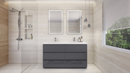 Anderson 60” Double Sink Freestanding Modern Bathroom Vanity