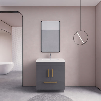 Aqua 30" Single Sink Freestanding Bathroom Vanity