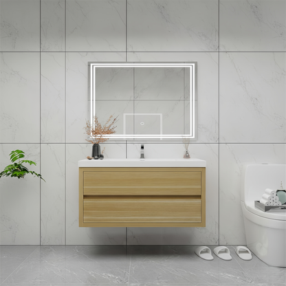 Elysia 42" Single Sink Floating Bathroom Vanity