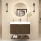 Karina 36" Fluted Floating Bathroom Vanity with Integrated Sink