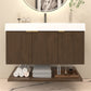 Karina 42" Fluted Floating Bathroom Vanity with Integrated Sink