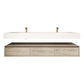 Madeno 72" Double Faucets Modern Floating Bathroom Vanity