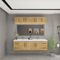 Arezzo 72" Solid Wood Double Sink Floating Bathroom Vanity