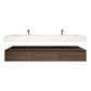 Madeno 72" Double Faucets Modern Floating Bathroom Vanity
