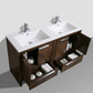 Lucia 84" Double Sink Classic Freestanding Bathroom Vanity