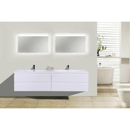 Anderson 72“ Double Sink Floating Bathroom Vanity