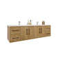 Arezzo 72" Solid Wood Double Sink Floating Bathroom Vanity
