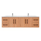 Arezzo 72" Solid Wood Double Sink Floating Bathroom Vanity