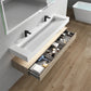 Madeno 72" Double Faucets Modern Floating Bathroom Vanity