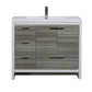 Lucia 42" Classic Freestanding Bathroom Vanity (Left Drawers)
