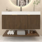 Karina 48" Fluted Floating Bathroom Vanity with Integrated Sink