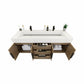 Boreal 60” Double Sink Floating Bathroom Vanity