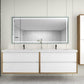 Fiora 84" Double Sink Floating Bathroom Vanity