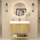 Karina 36" Fluted Floating Bathroom Vanity with Integrated Sink