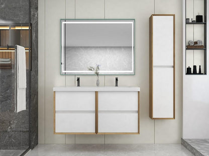 Fiora 48" Double Sink Floating Bathroom Vanity