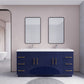 Aqua 72” Double Sink Freestanding Bathroom Vanity