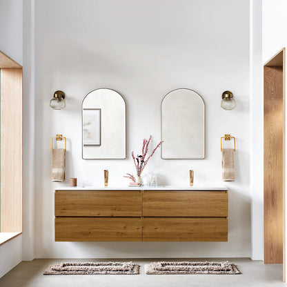 Anderson 84“ Double Sink Floating Bathroom Vanity