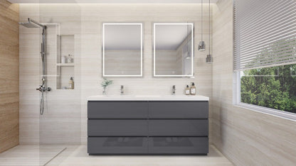 Anderson 72” Double Sink Freestanding Modern Bathroom Vanity
