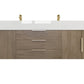 Boreal 72" Double Sink Floating Bathroom Vanity (Middle Drawers)