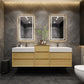 Halo 80“ Double Sink Floating Bathroom Vanity
