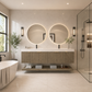 Karina 84" Fluted Double Sink Floating Bathroom Vanity with Integrated Sink