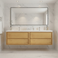 Erba 84" Double Sink Floating Bathroom Vanity
