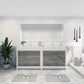 Lucia 84" Double Sink Classic Freestanding Bathroom Vanity
