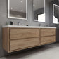 Erba 84" Double Sink Floating Bathroom Vanity