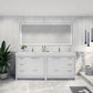 Lucia 84" Double Sink Classic Freestanding Bathroom Vanity