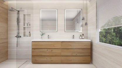 Anderson 84” Double Sink Freestanding Modern Bathroom Vanity