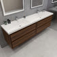 Erba 84" Double Sink Floating Bathroom Vanity