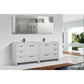 Lucia 84" Double Sink Classic Freestanding Bathroom Vanity