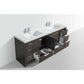 Lucia 84" Double Sink Classic Freestanding Bathroom Vanity