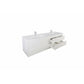 Erba 84" Double Sink Floating Bathroom Vanity