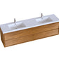 Erba 84" Double Sink Floating Bathroom Vanity