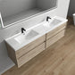 Fiora 84" Double Sink Floating Bathroom Vanity