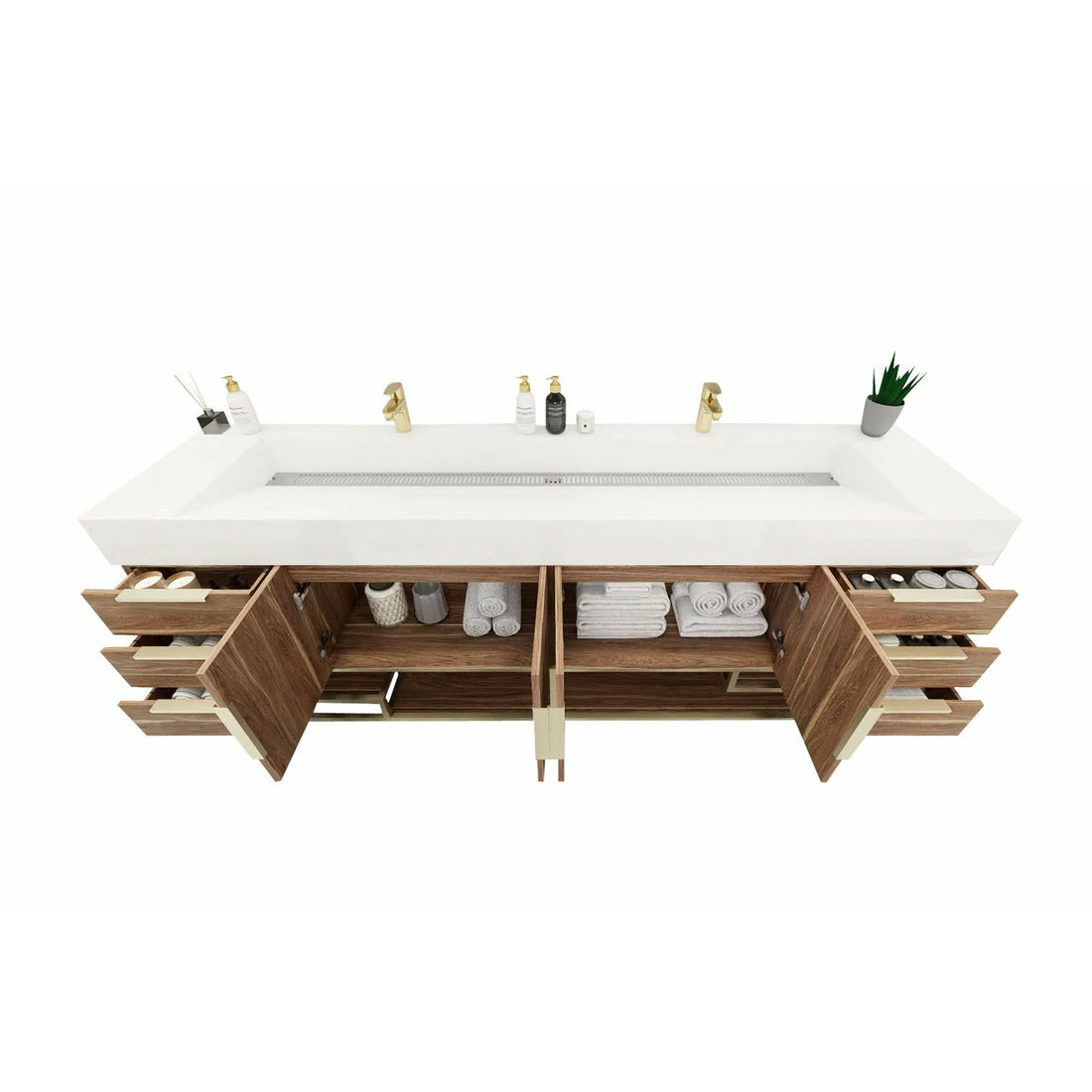 Boreal 72" Double Sink Freestanding Bathroom Vanity